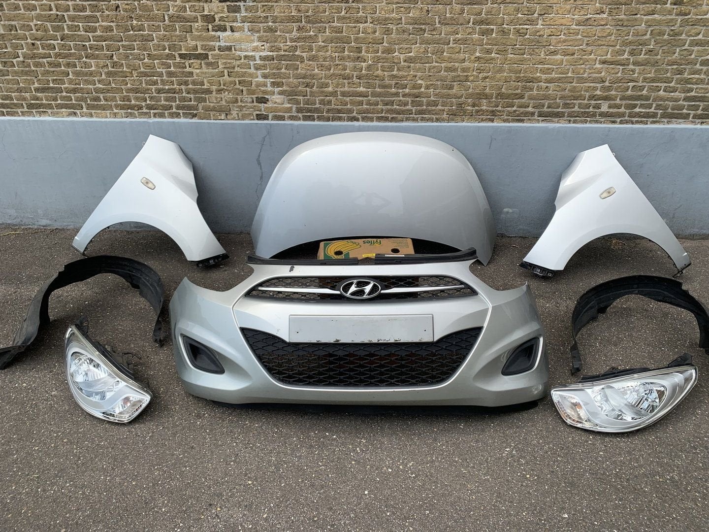 voorkop hyundai I10 facelift 2011 tot 2013 grijs voorkant, Gebruikt, -, Voor, -