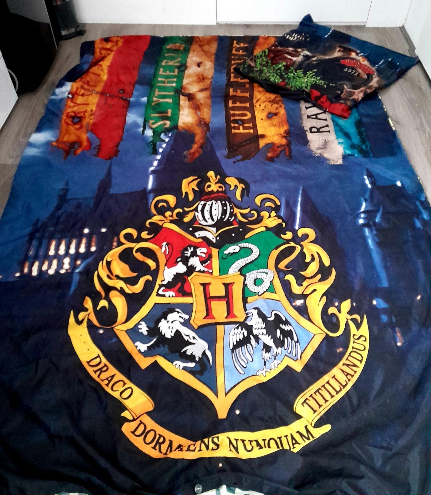Harry Potter dekbedovertrek 90x200 in prima staat, Eenpersoons, Dekbedovertrek, Ophalen of Verzenden, Zo goed als nieuw