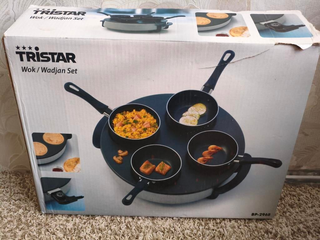 Tristar Wok/Wadjan Set - Nieuw in doos, Minder dan 1 liter, Ophalen of Verzenden, Nieuw