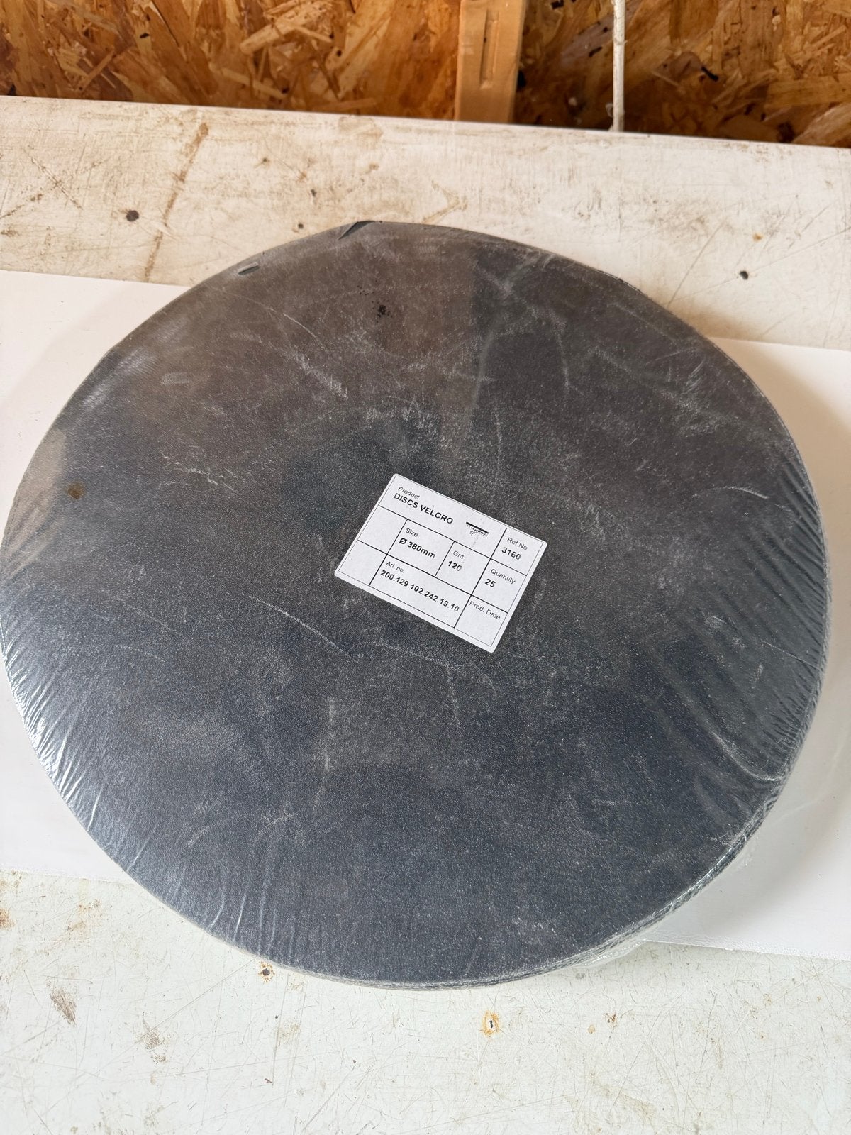 Schuurschijven klittenband Ø 380mm, korrel 120 (25 stuks), Doe-het-zelf en Verbouw, Ophalen of Verzenden, Nieuw, 1200 watt of meer