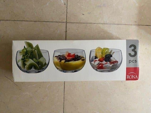 RONA dessert schaaltjes nieuw in originele doos, Huis en Inrichting, Keuken | Servies, Overige merken, Verzenden, Nieuw, Overige stijlen