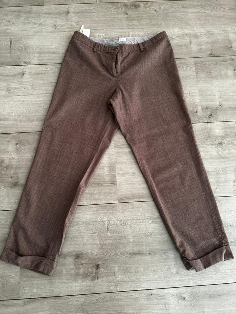 Designer pantalon Fabiana Filippi maat 38-40, Kleding | Dames, Maat 38/40 (M), Bruin, Ophalen of Verzenden, Zo goed als nieuw