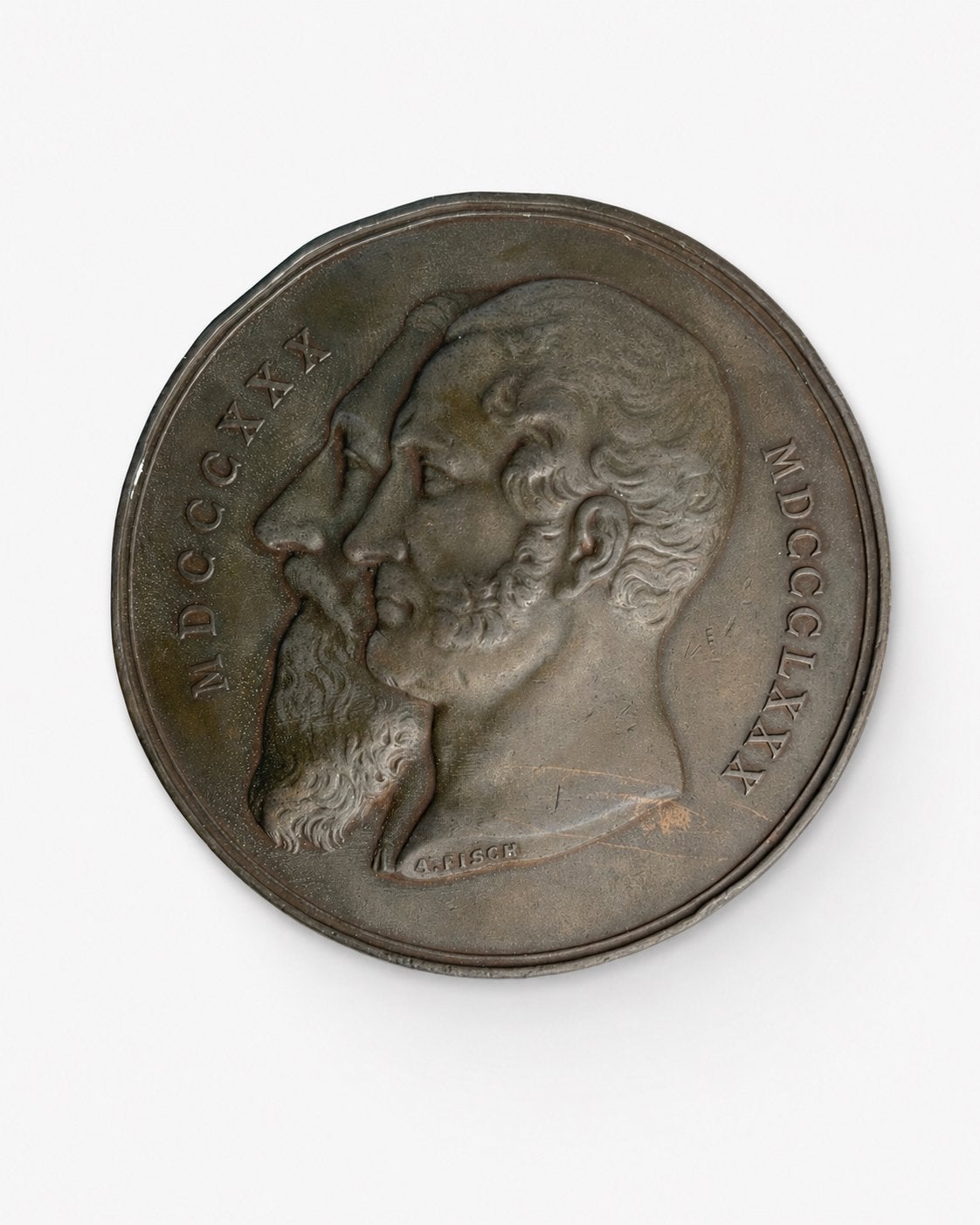 belgische herdenkingsmedaille 1880 50 jaar onafhankelijkheid, Postzegels en Munten, Munten | België, Ophalen of Verzenden, Brons