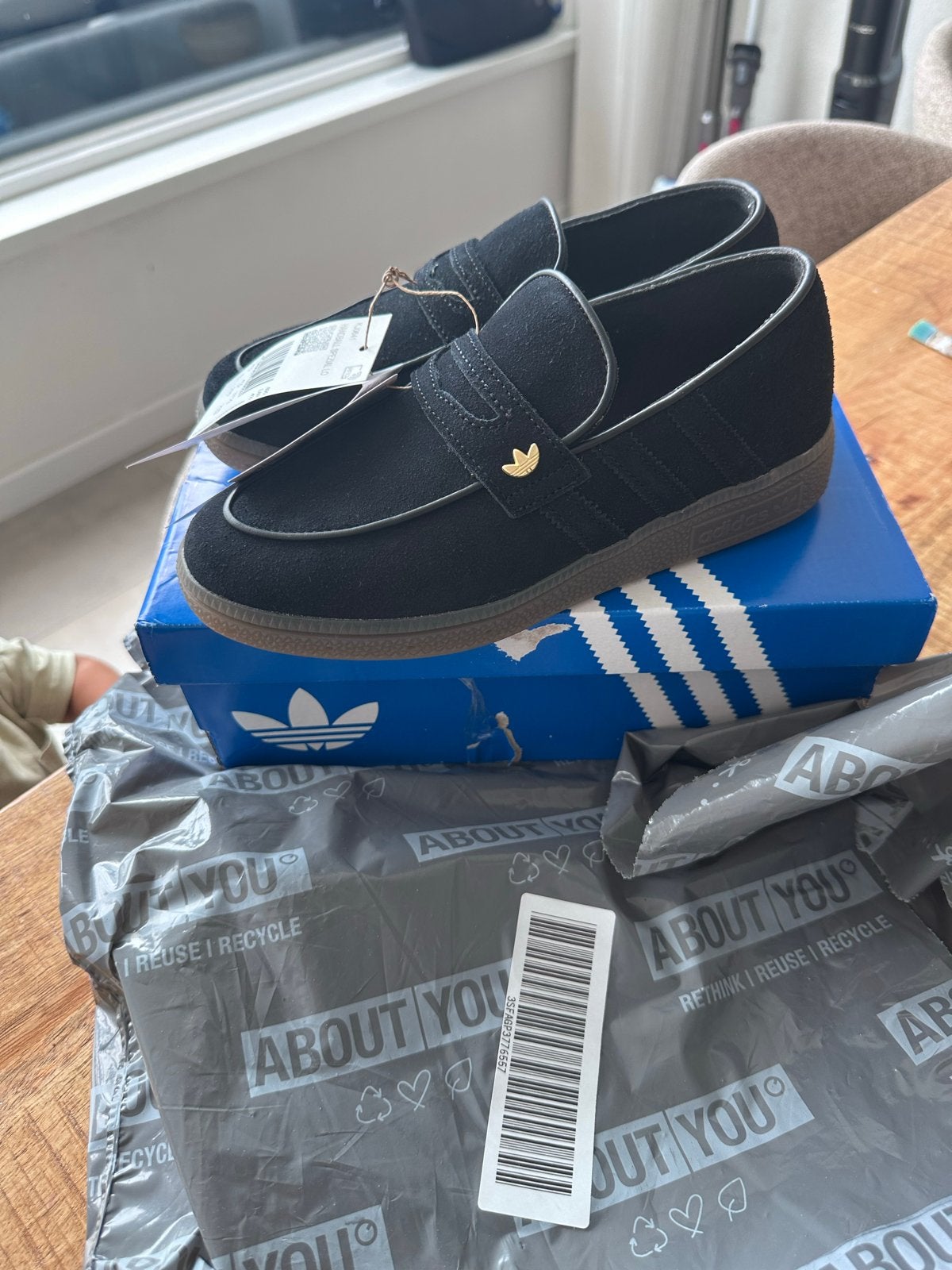 Adidas Handball Spezial Loafer W - Zwart - Maat 37 1/3, Ophalen, Nieuw, Zwart, Instappers