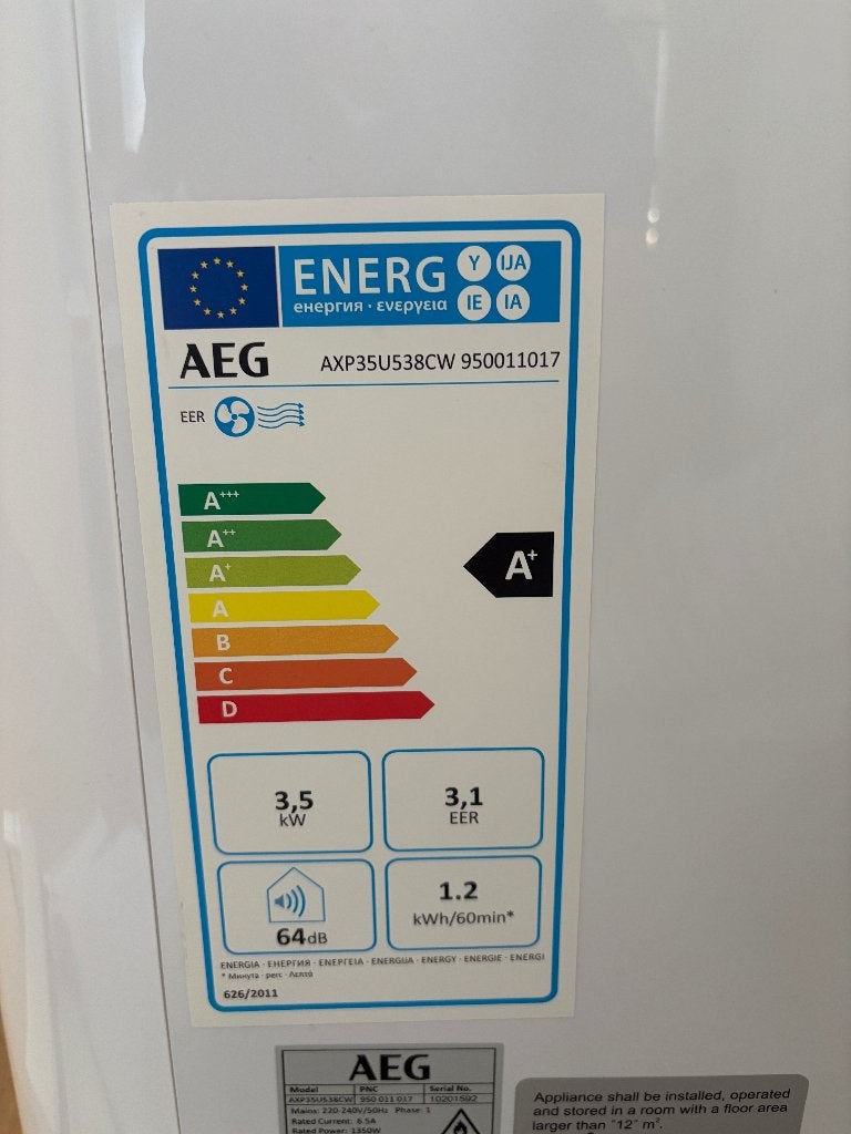 Foto 2 van AEG chillflex Pro Mobiele airco 3,5kw/12.000BTU