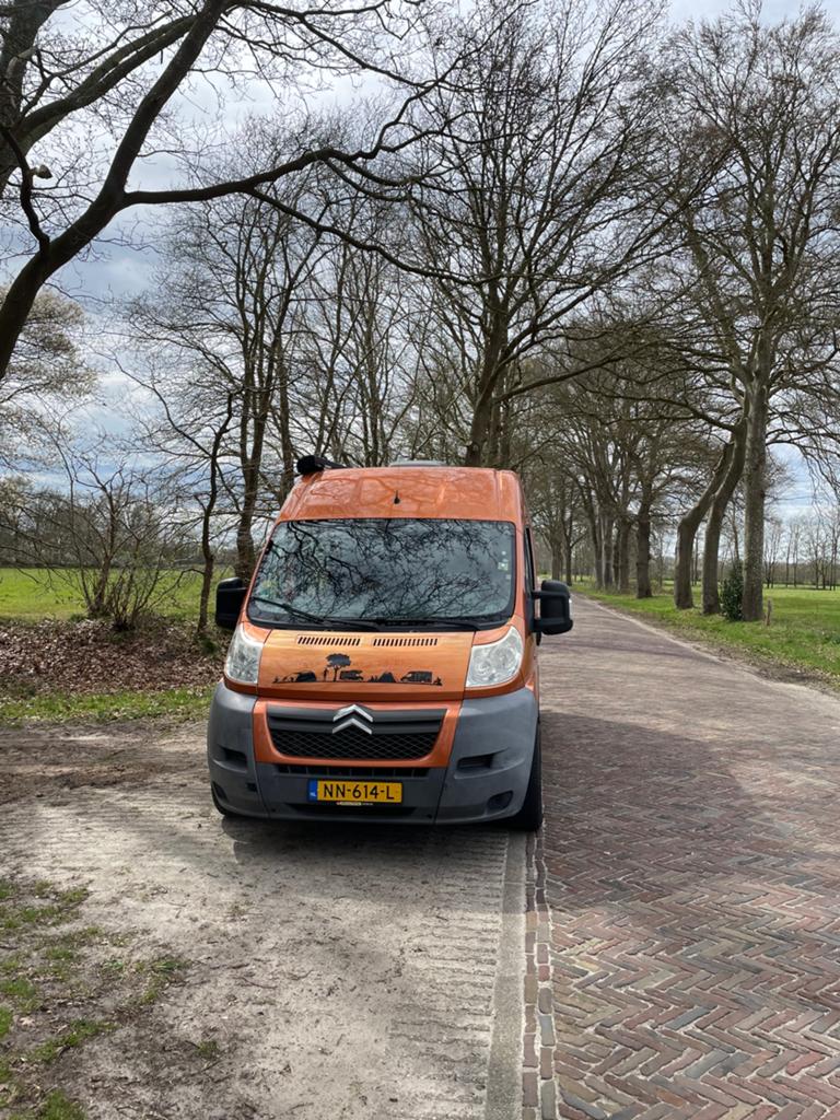 Citroen Jumper buscamper 5.40m, Buscamper of Camperbus, Tot en met 2, Treinzit, Particulier