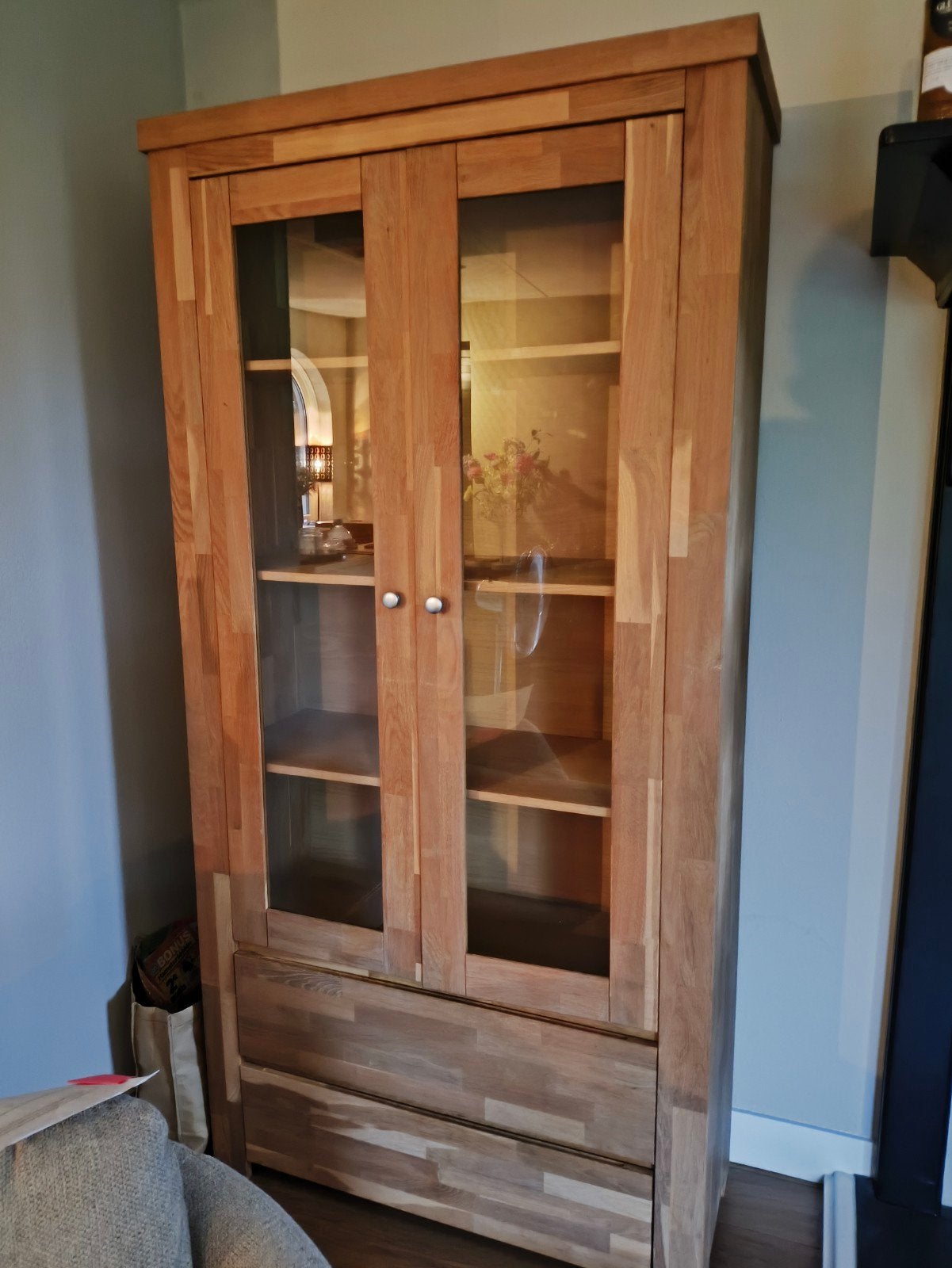 WOOOD Vitrinekast/Opbergkast, Huis en Inrichting, Ophalen, Gebruikt, Met lade(s), 50 tot 100 cm