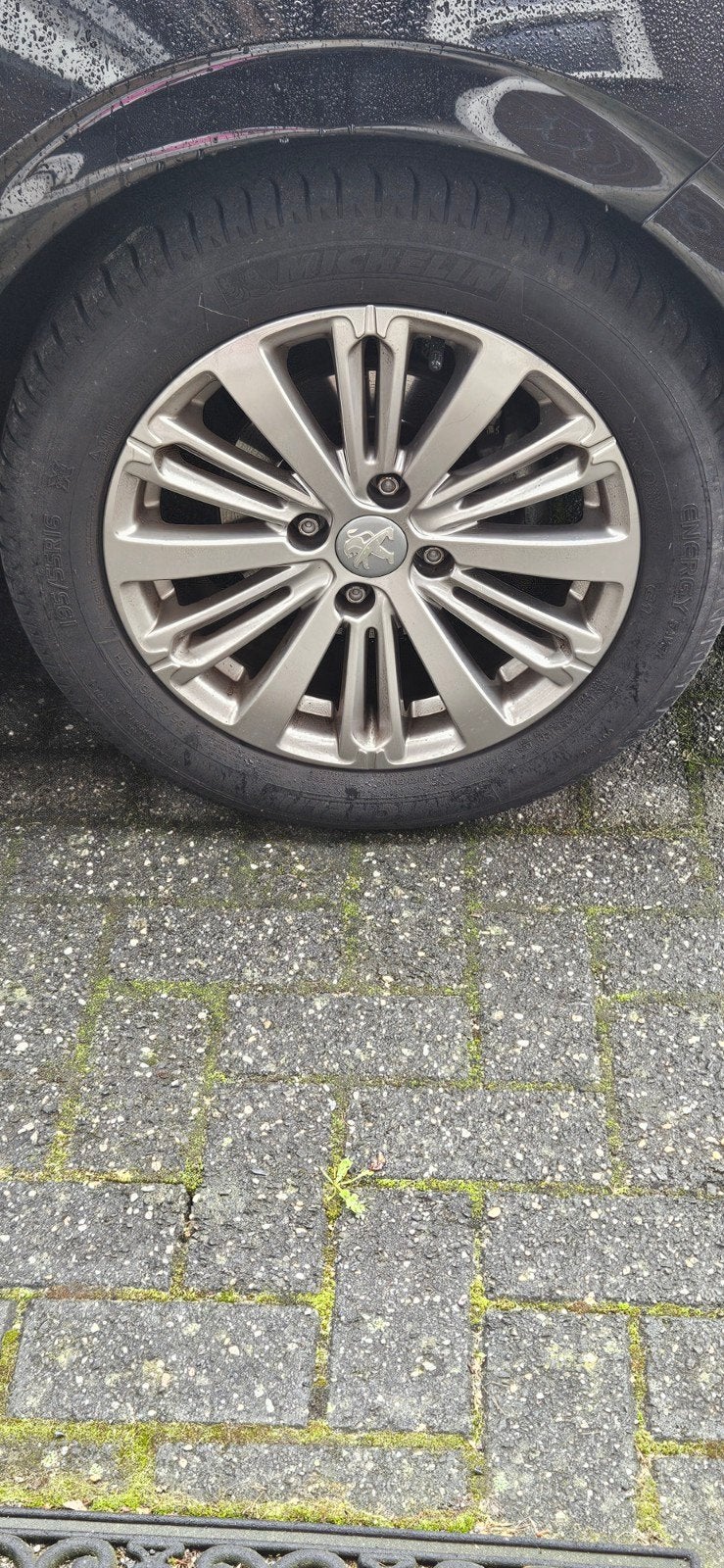 4x lichtmetaal peugot 208, Ophalen, Gebruikt, 16 inch, Band(en)