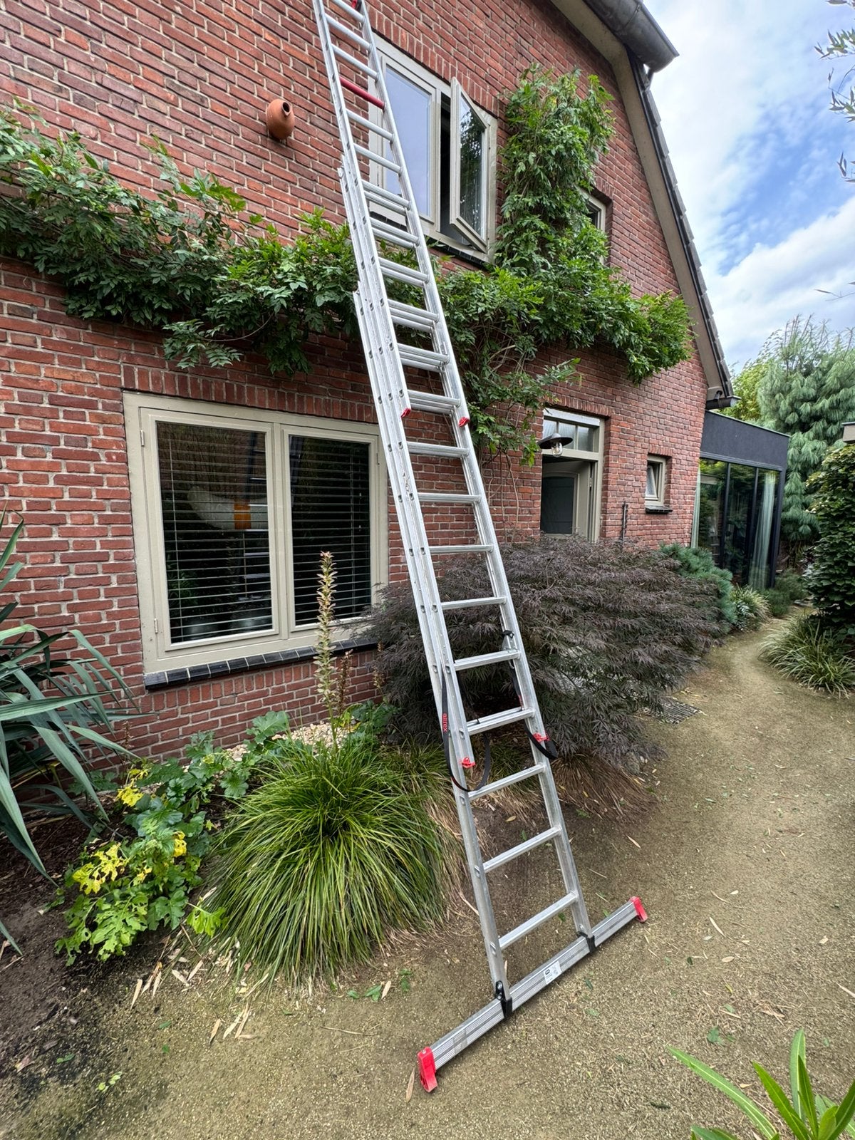 Altrex All-Round 3X12 ladder, Doe-het-zelf en Verbouw, Ladders en Trappen, Ophalen, Zo goed als nieuw, 4 meter of meer