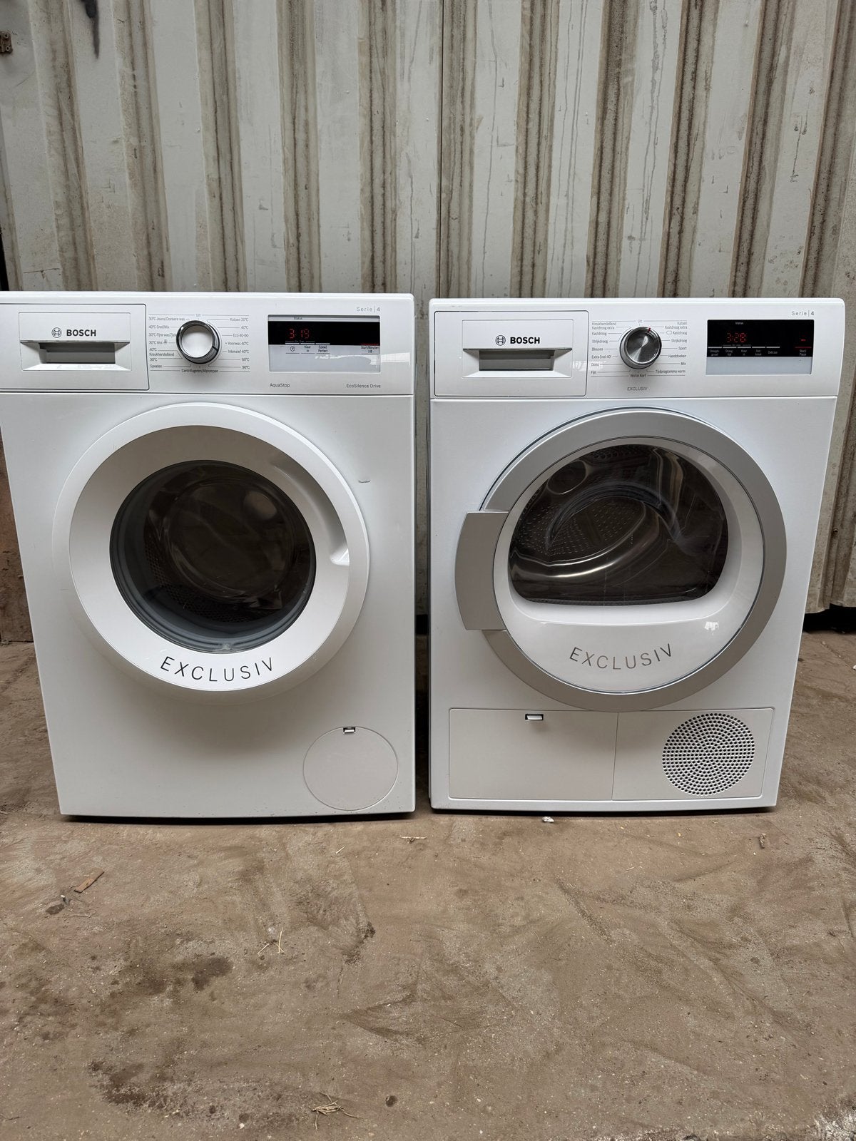 Bosch Serie 4 Wasmachine en Condensdroger A++, Ophalen, Gebruikt, Voorlader, Energieklasse A of zuiniger