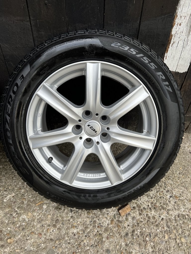 5x112 Audi Volkswagen Skoda Seat velgen 17” winter pirelli, Gebruikt, Banden en Velgen, Niet ingevuld, 17 inch