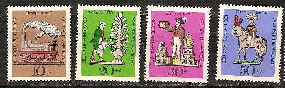BRD 604-607 pf, Ophalen of Verzenden, BRD, Postfris