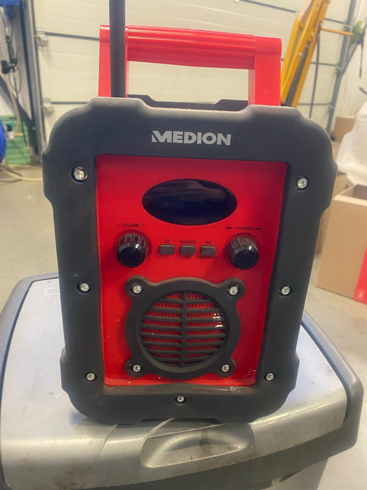 Medion Draagbare Radio - Rood/Zwart, Ophalen, Gebruikt, Radio
