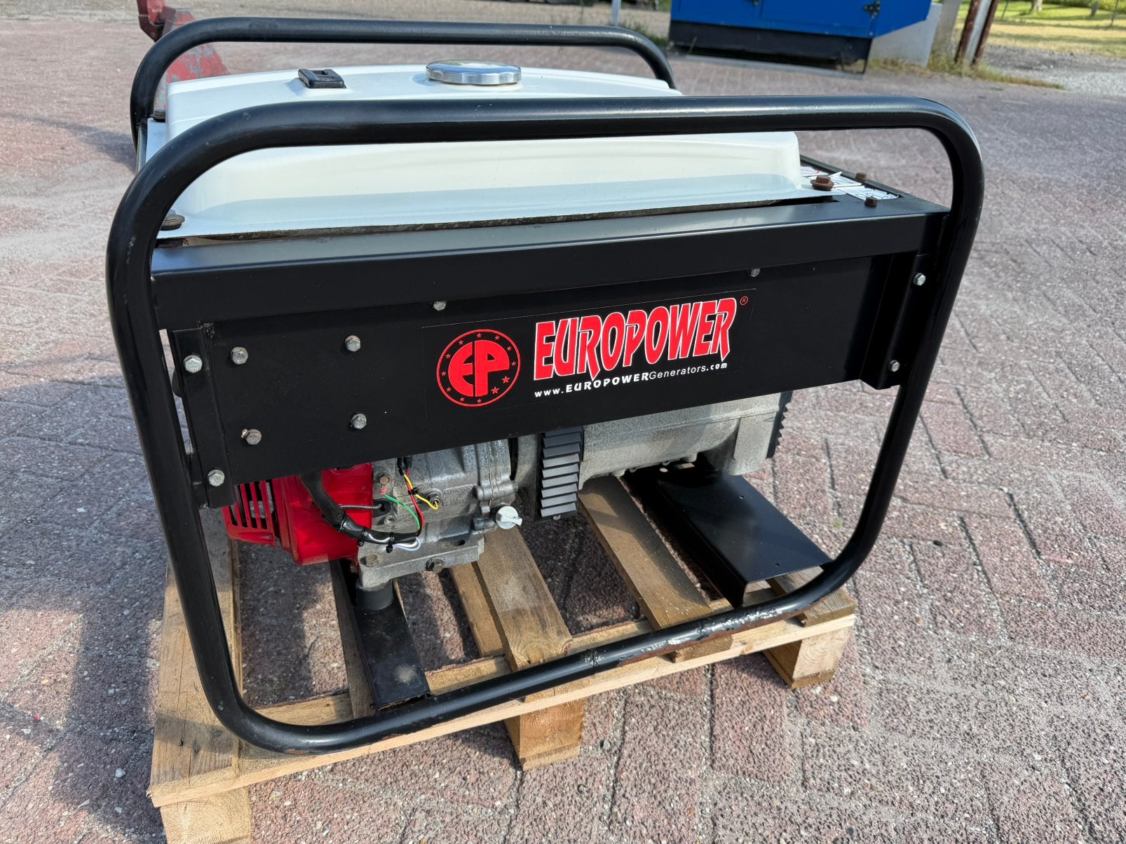 6 KVA aggregaat 230 Volt Honda GX390 Benzine generator, Ophalen, Gebruikt, 5 tot 10 kVA, Benzine
