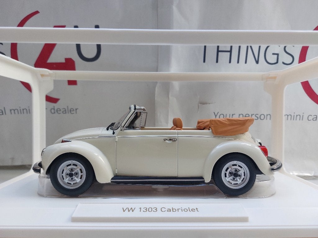 Norev 1:18 Volkswagen 1303 Cabrio 1972 creme wit nieuw, Ophalen of Verzenden, Nieuw, Auto, Norev