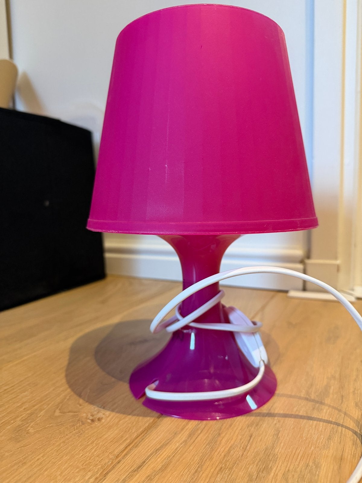 IKEA Tafellamp Roze - GABBAR / LAMPAN - Kinderkamer / Bureau, Kunststof, Gebruikt, Kinderlamp, E14 (klein)