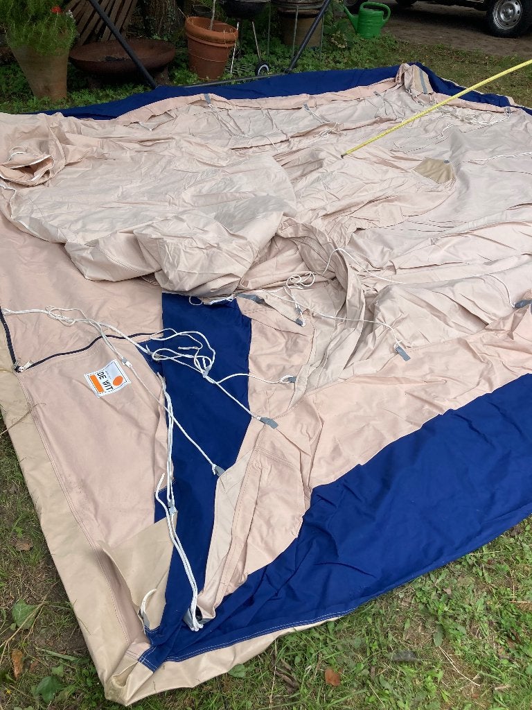 2 de wit tenten, Caravans en Kamperen, Ophalen, Gebruikt