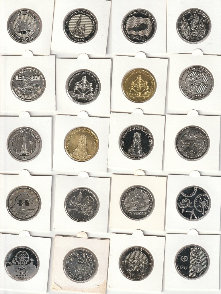 Memodailles van België, Verzenden, Overige materialen