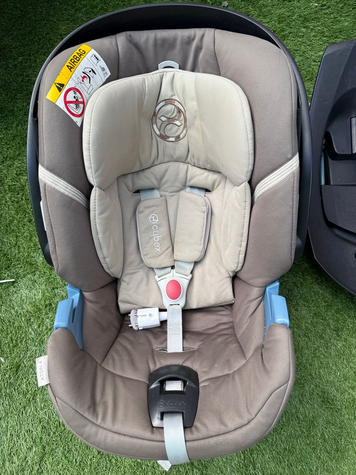 Cybex Aton 4 autostoel met Isofix base - Gebruikt, Autogordel of Isofix, Gebruikt, Zijbescherming, 0 t/m 13 kg