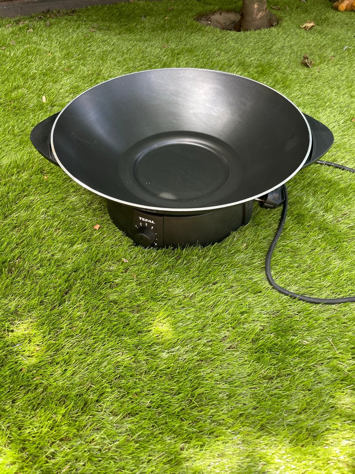 Tefal Tafel Wok - Elektrische Wokpan voor Gezellige Avonden, Ophalen of Verzenden, Gebruikt
