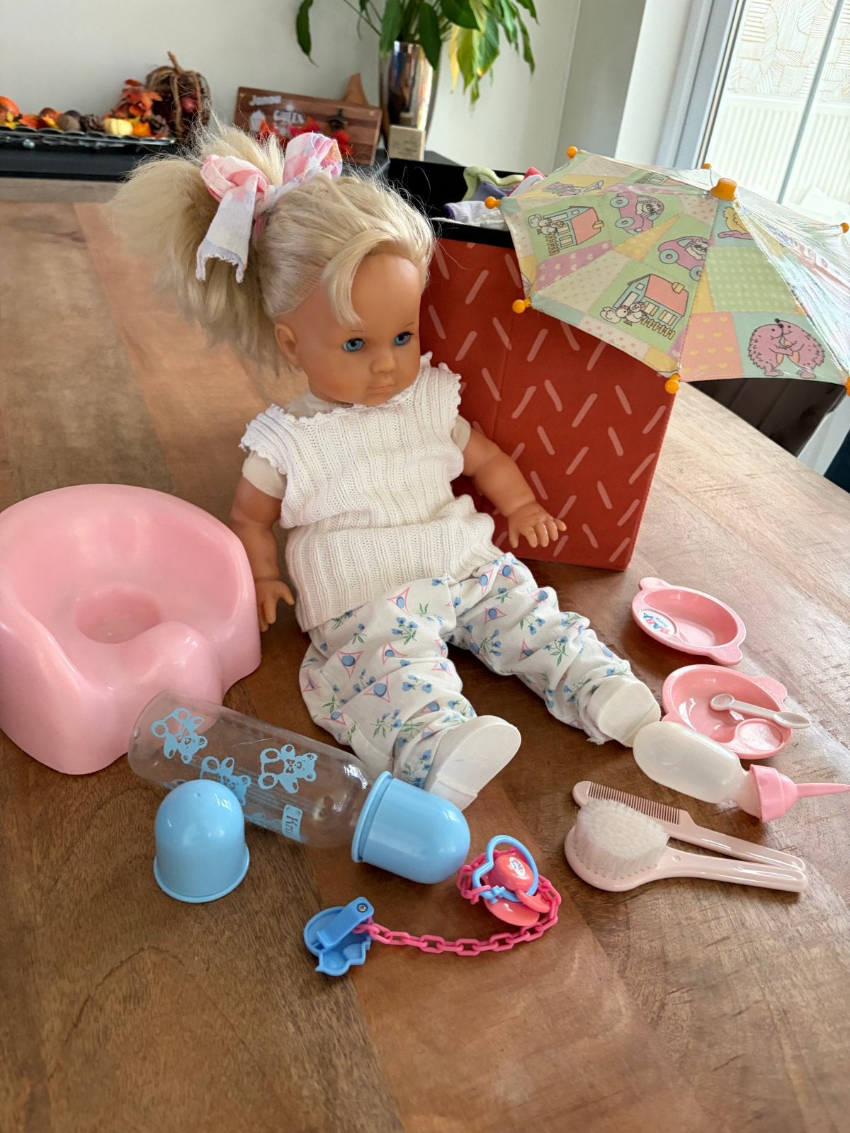 Grote set poppen met accessoires en kinderwagens, Kinderen en Baby's, Ophalen, Gebruikt, Babypop