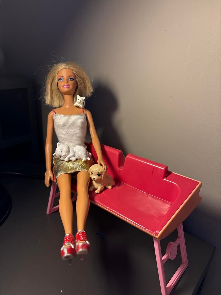 Barbie met huisdieren, Verzamelen, Poppen, Gebruikt, Pop, Verzenden