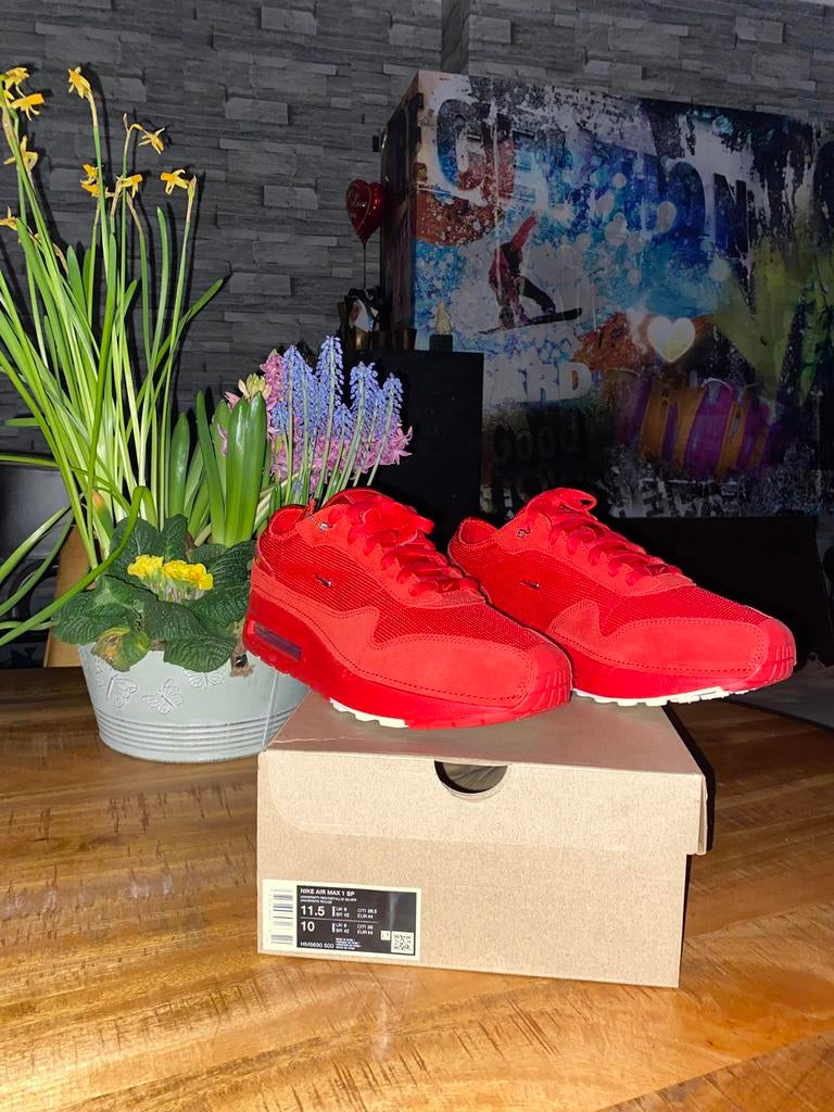 Nike Air Max 1 ’86 “Jacquemus Red” EU44, Overige kleuren, Nieuw, Ophalen of Verzenden, Sneakers of Gympen