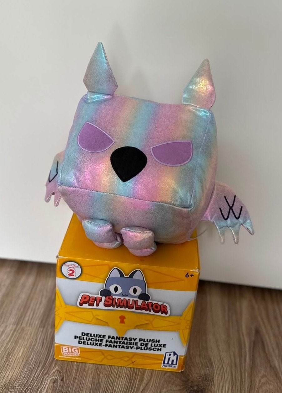 Rainbow Shadow Griffin Pet Simulator X Pluche (zonder code), Met doos, Overige merken, Overige karakters, Overige typen