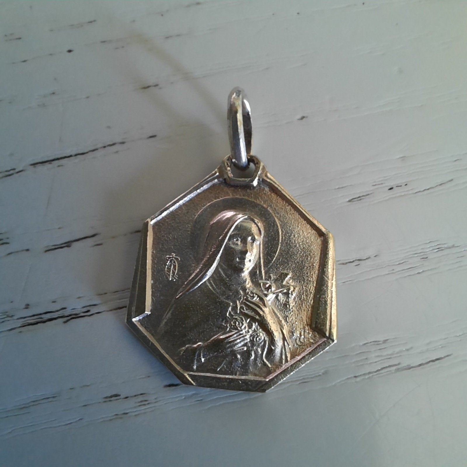 Vintage religieuze hanger/medaille Basiliek Lisieux 1937, Ophalen of Verzenden