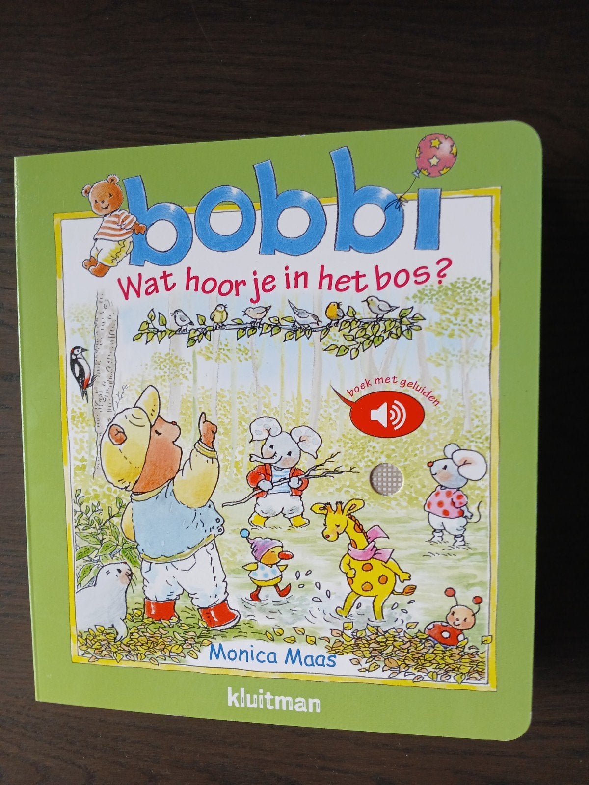 Bobbi wat hoor je in het bos kartonnen geluidenboek NIEUW!, Ophalen of Verzenden, Nieuw