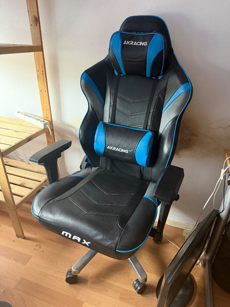 AK Racing MAX gaming chair, Ophalen, Zwart, Bureaustoel, Ergonomisch