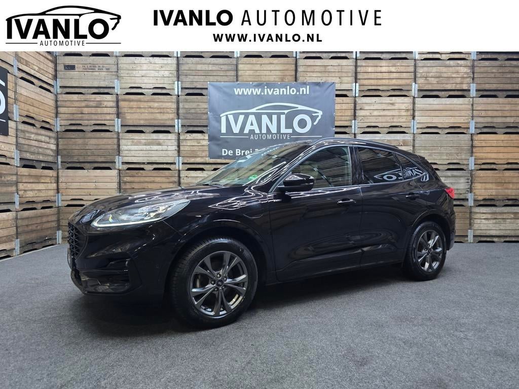 Ford Kuga 2.5 PHEV ST-Line Trekhaak Winterpack LED Navi Crui, Auto's, Adaptive Cruise Control, Gebruikt, Zwart, Leder en Stof
