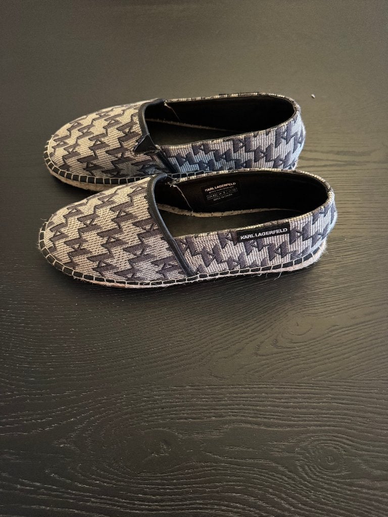 KARL LAGERFELD Espadrilles - Maat 43, Zwart, Ophalen of Verzenden, Zo goed als nieuw, Espadrilles of Moccasins