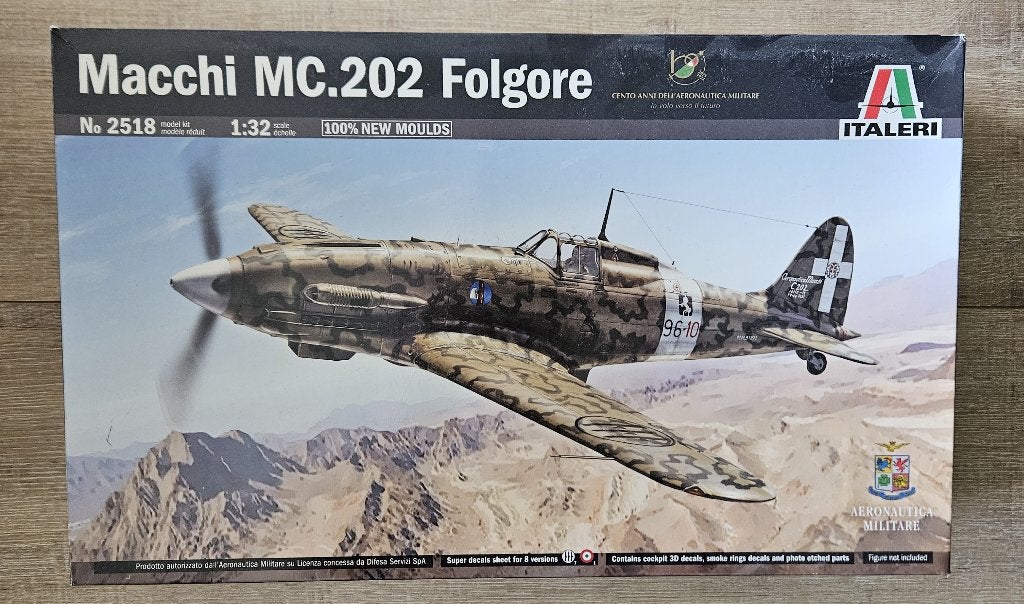 Macchi MC.202 Folgore - Italeri 2518 1/32 (2023), Hobby en Vrije tijd, Modelbouw | Vliegtuigen en Helikopters, Italeri, Nieuw