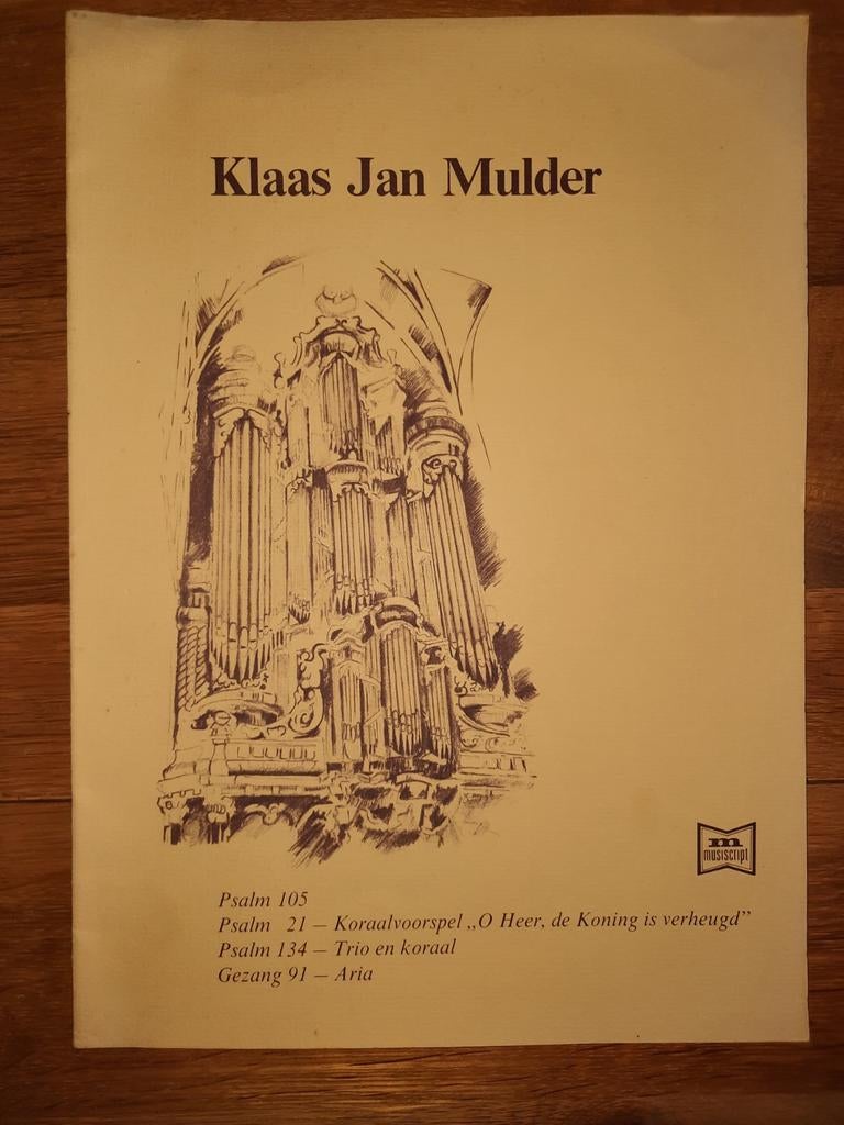 orgel-Mulder, Klaas Jan - Psalm 105 / 21 / 134 / 91, Muziek en Instrumenten, Bladmuziek, Orgel, Gebruikt, Les of Cursus, Ophalen of Verzenden