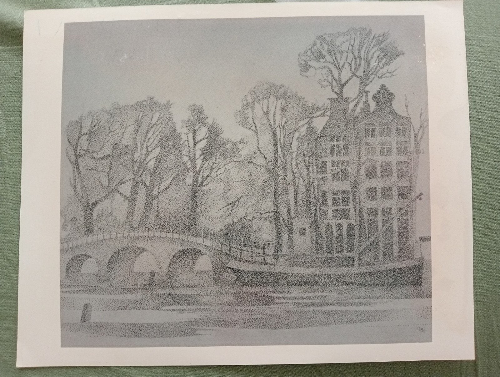 Persfoto Heinrich Campendonk Amsterdamse Gracht, Ophalen of Verzenden, 1940 tot 1960, Overige onderwerpen