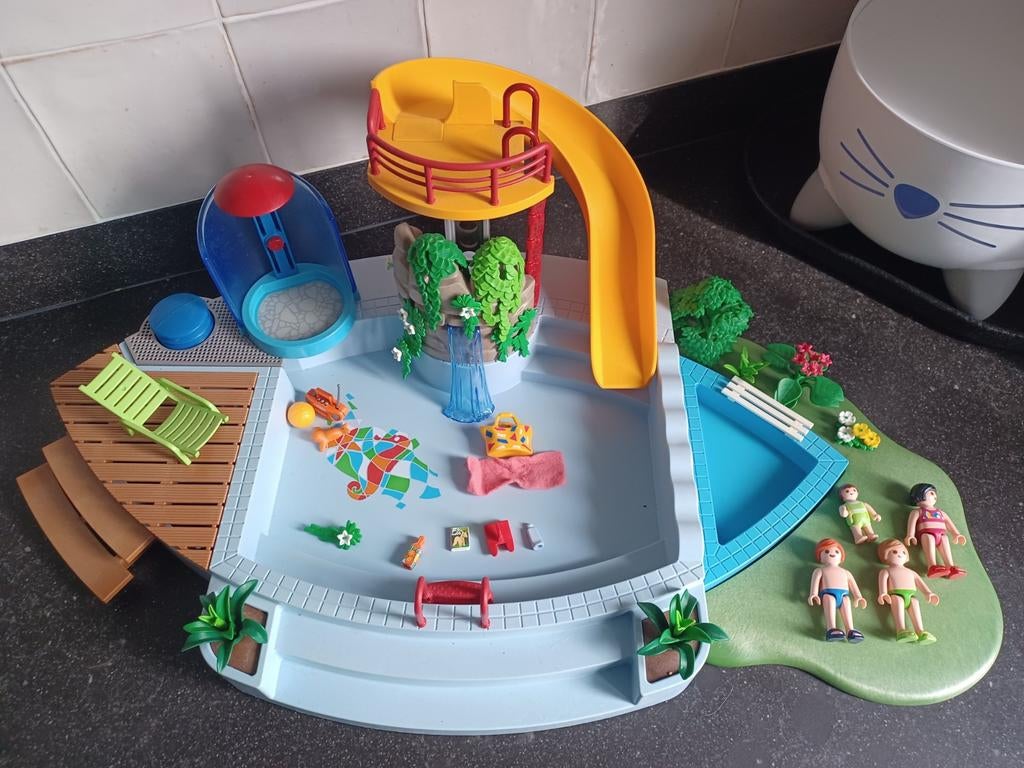 Playmobil zwembad 4858 compleet, Ophalen of Verzenden, Zo goed als nieuw