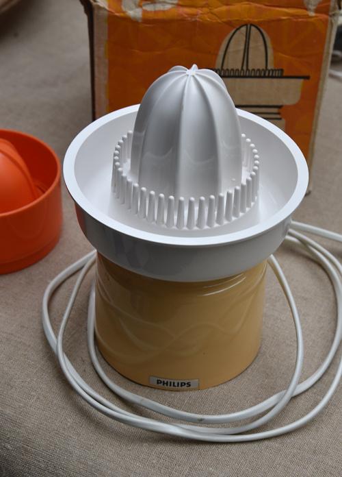 Citruspers Philips echt vintage retro HR2202, Witgoed en Apparatuur, Juicers, Ophalen of Verzenden, Gebruikt, Elektrisch, Citruspers