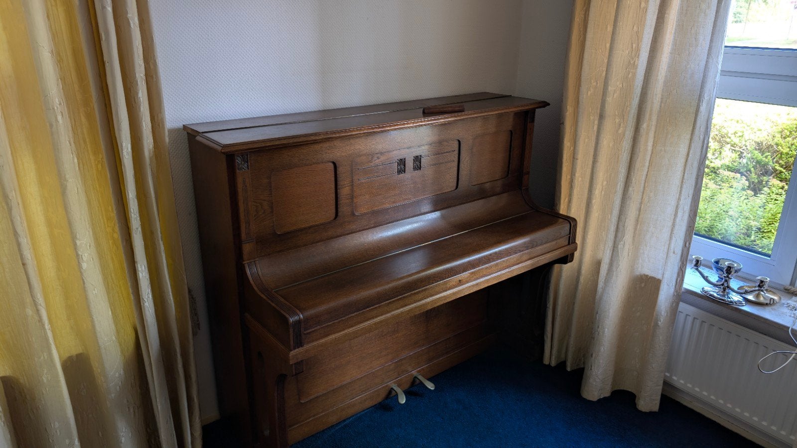 Antieke Winkelmann & Co. Piano - Houtkleurig, Ophalen, Gebruikt, Bruin, Piano