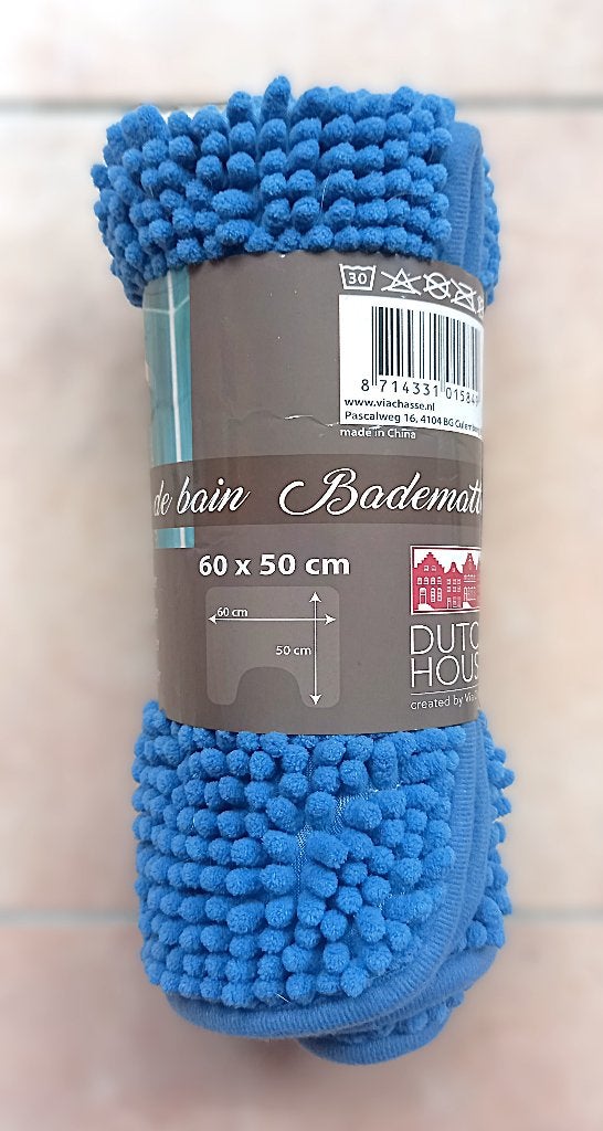 Dutch House toiletmat - blauwgroen - 60x50 cm, Huis en Inrichting, Ophalen of Verzenden, Nieuw, Blauw, Badmat