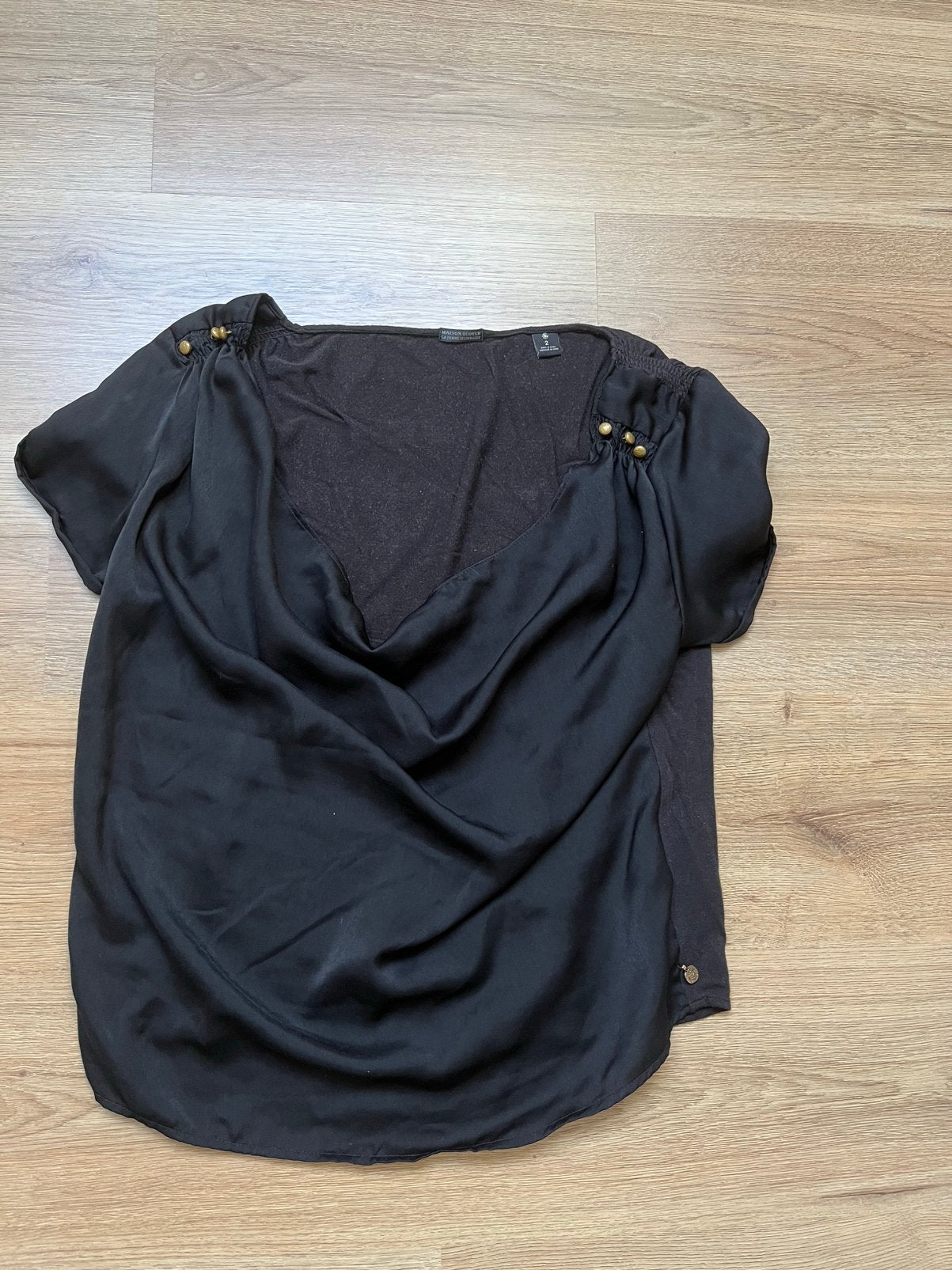 Maison scotch top, Verzenden, Zo goed als nieuw, Zwart, Zonder mouw
