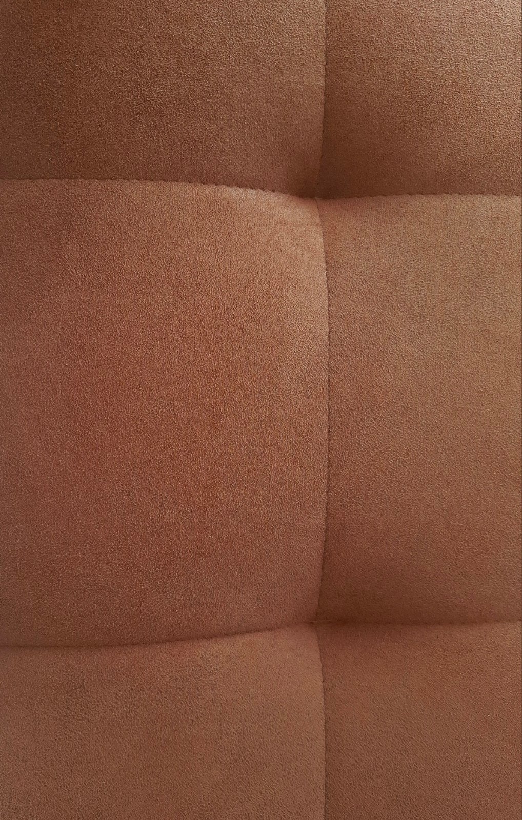Grote poef/hocker in bruine stof, 2 stuks beschikbaar, Ophalen, Modern, Klassiek, Vierkant, 75 tot 100 cm