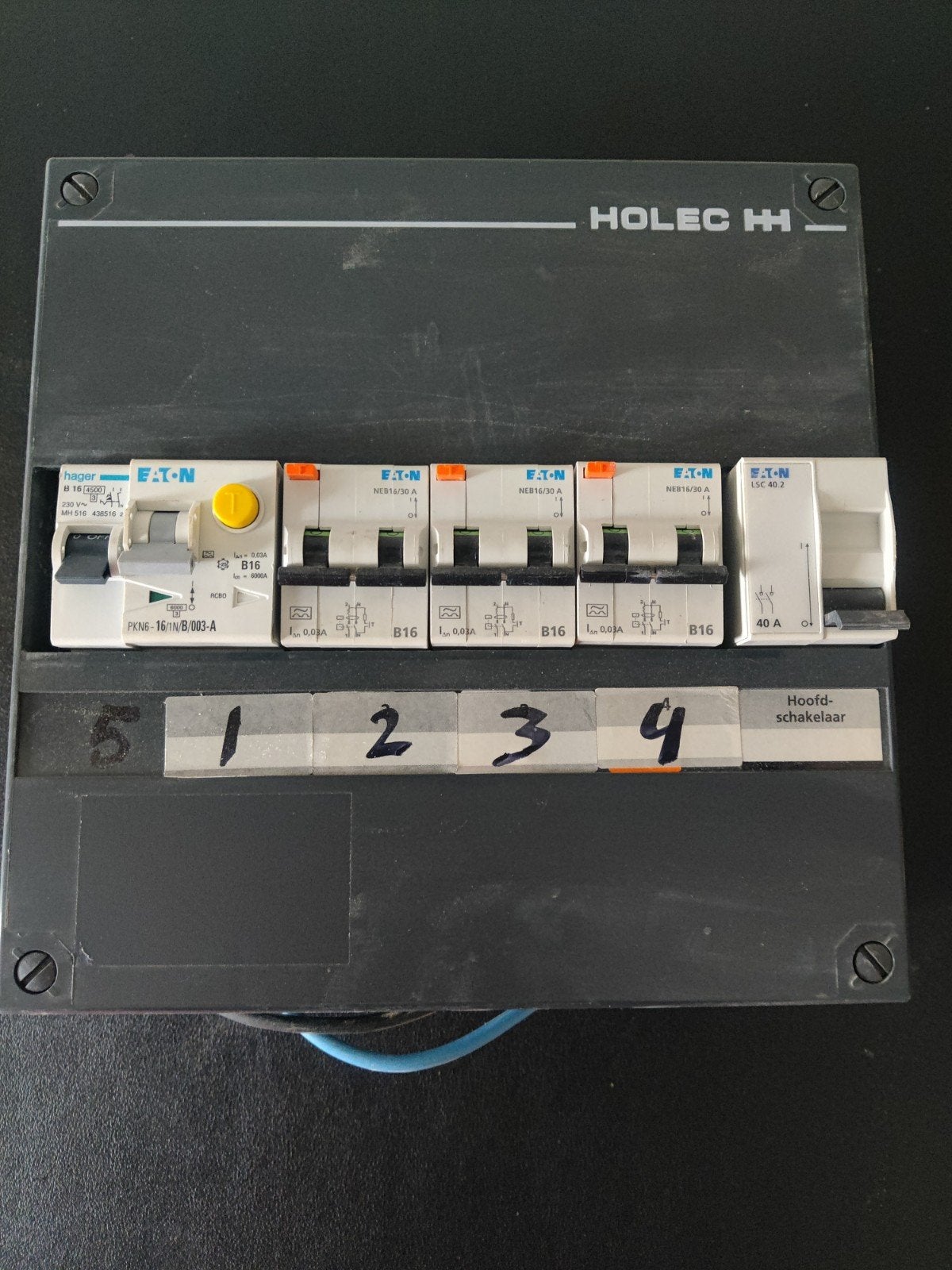 holec 1fase meterkast, Doe-het-zelf en Verbouw, Elektra en Kabels, Verzenden, Gebruikt, Overige merken, Overige typen