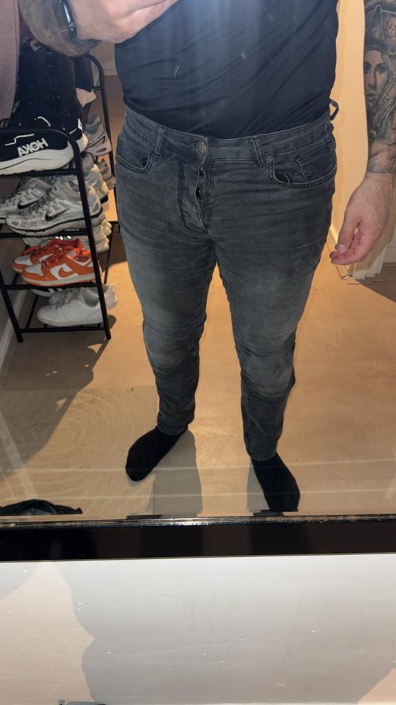 John Doe kevlar Motorjeans W30/L34 - Grijs, Ophalen of Verzenden, Tweedehands, Heren, Broek | textiel