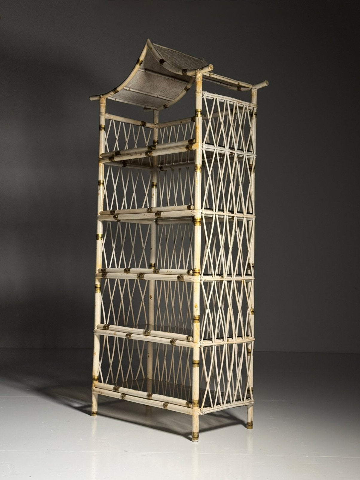 Bamboe kast aziatische stijl 1980, Antiek en Kunst, Ophalen of Verzenden