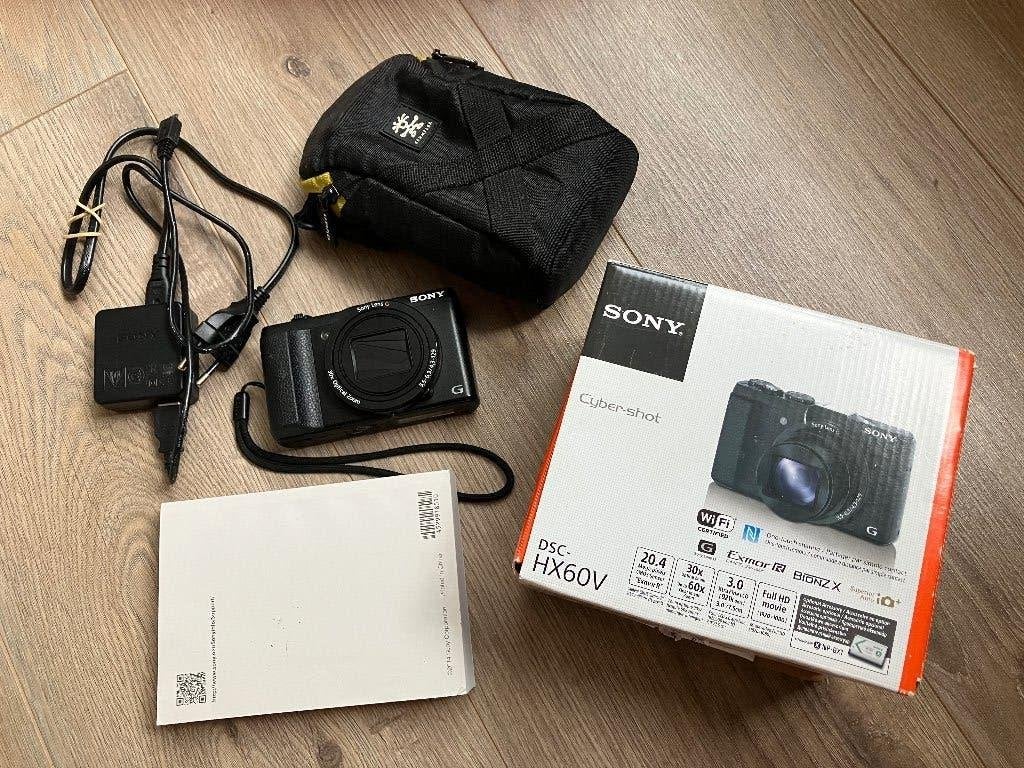 DSC HX60V Digitale Camera, Audio, Tv en Foto, Ophalen, Overige typen, Zo goed als nieuw, Ingebouwde flitser