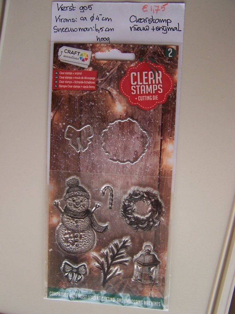 Kerst 905 Clearstamp, Hobby en Vrije tijd, Ophalen of Verzenden, Nieuw, Clearstamp