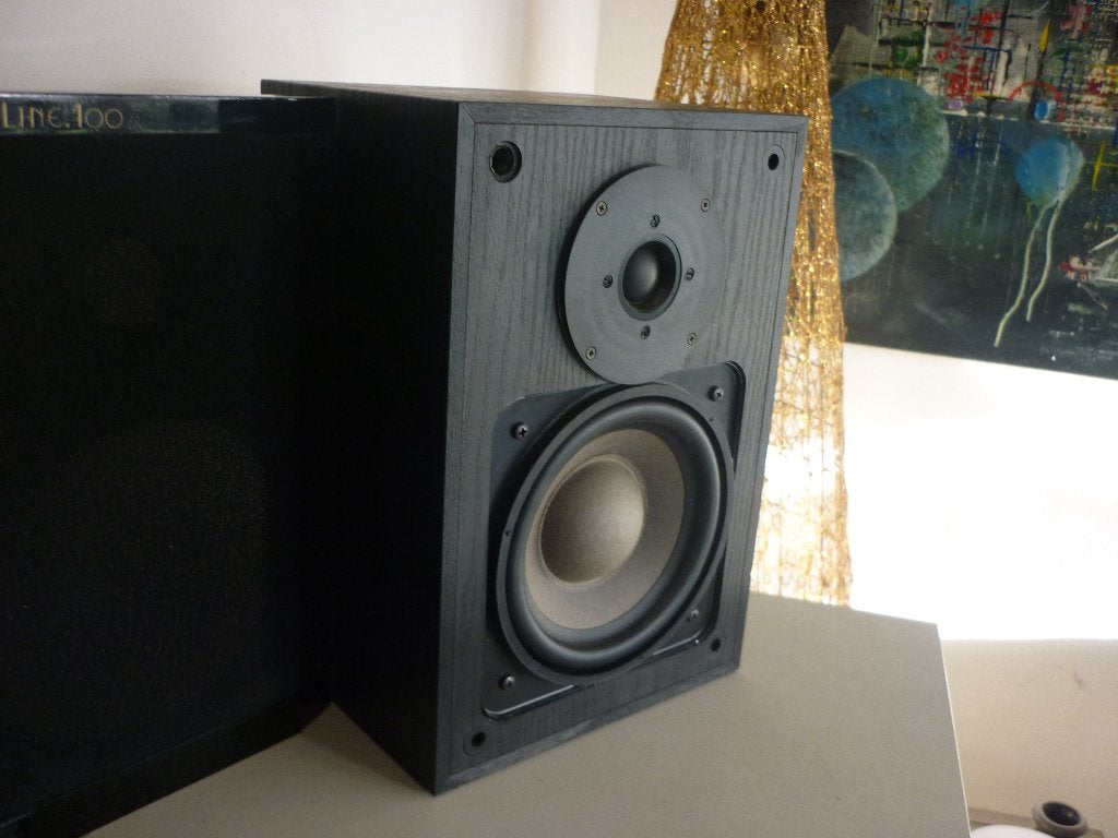 Set van twee Megatone New Line boxen vintage 1990, Ophalen of Verzenden, Gebruikt, Overige merken