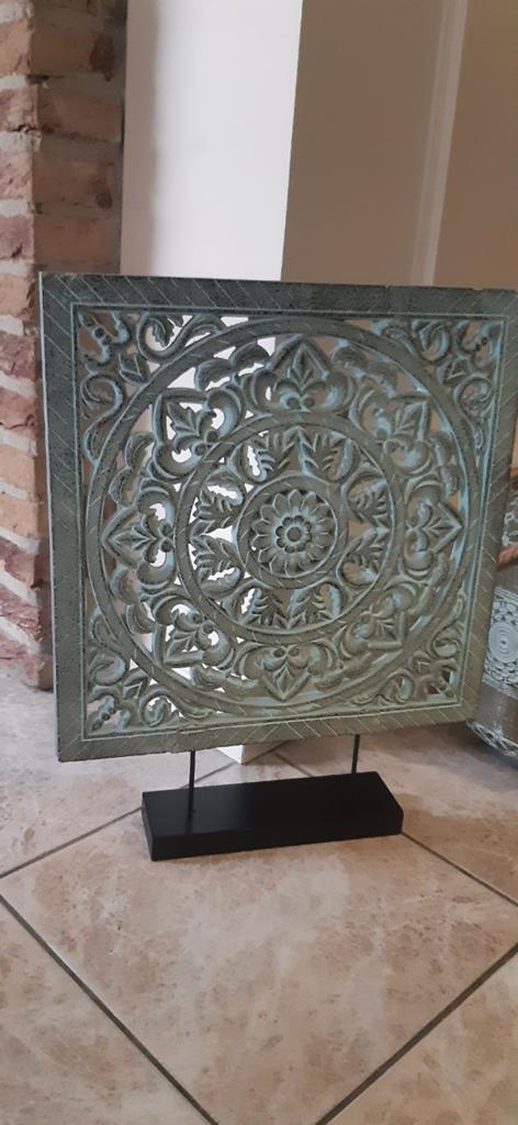 Oosterse set , raamscherm en windlicht, Ophalen of Verzenden