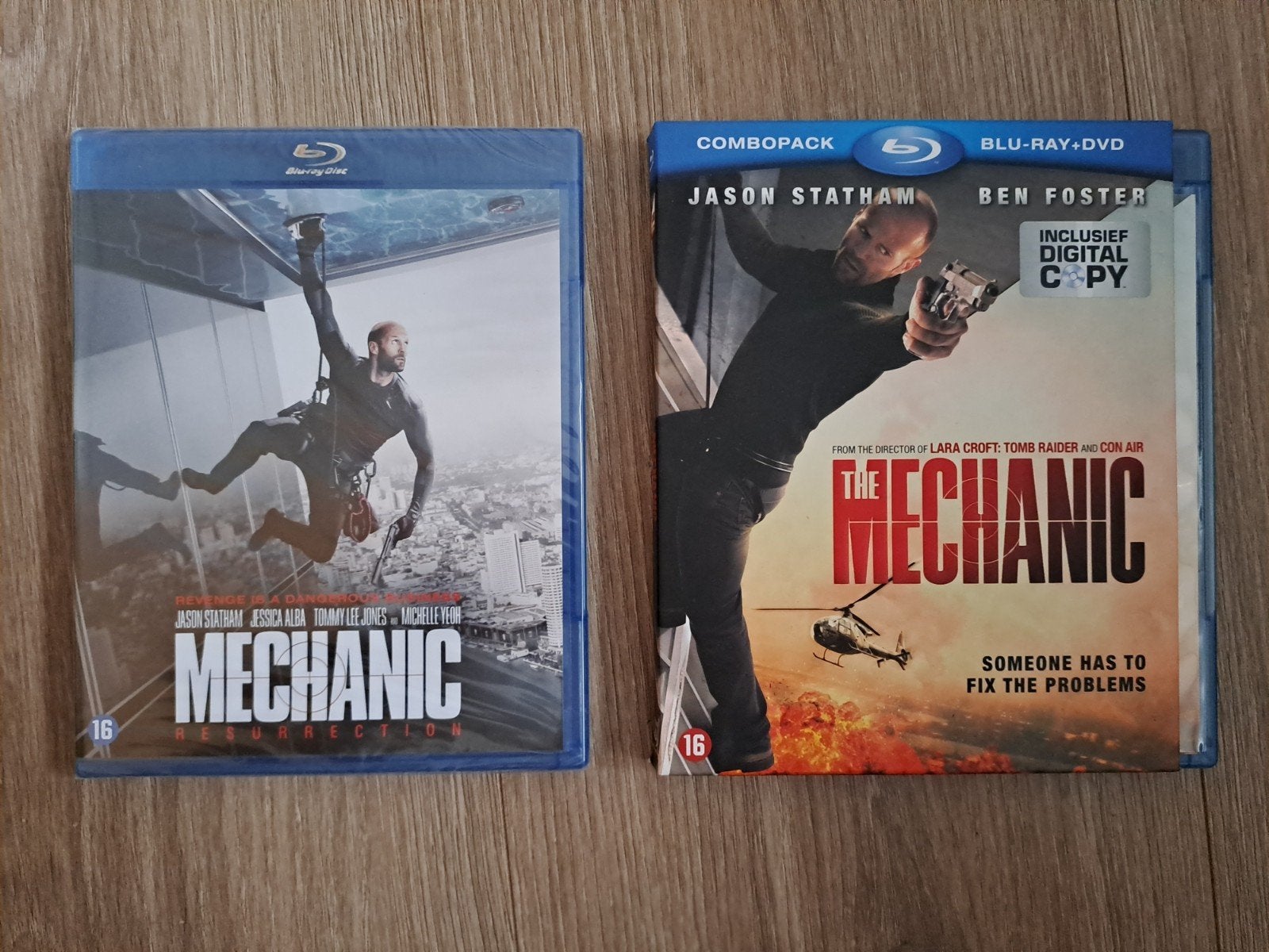The Mechanic & Mechanic: Resurrection Blu-ray Combo, Ophalen of Verzenden, Zo goed als nieuw, Actie